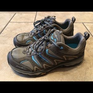 Eddie Bauer Brown Womens Vibram Hiking Trail Shoes